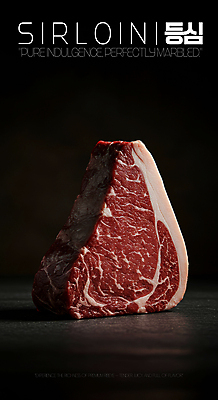 PSD 편집이미지 단면 생고기 사람없음 빨간색 어둠 소고기 지방 등심 마블링 이미지편집 컬러 육류 기름_음식 파일형식