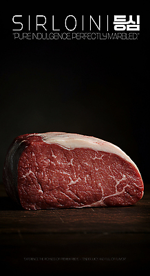 PSD 편집이미지 단면 생고기 사람없음 빨간색 어둠 소고기 지방 등심 마블링 이미지편집 컬러 육류 기름_음식 파일형식