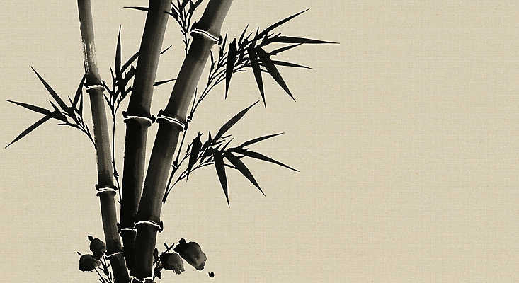 JPG 잎 일러스트 붓터치 수묵화 사람없음 검은색 대나무 동양화 베이지색 국내일러스트 AI일러스트 AI콘텐츠 나무 식물 컬러 미술 파일형식