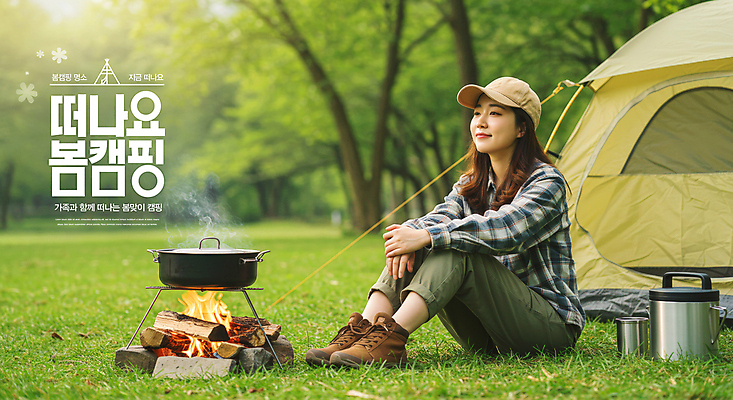 전신 PSD 편집이미지 여자 여유 자연 텐트 캠핑도구 한명 미소 앉기 잔디 성인 연두색 햇빛 봄 냄비 모닥불 캠핑장 힐링 떠남 캡모자 의료성형뷰티 성인여자한명만 캠핑족 이미지편집 식물 모자_잡화 1 계절 감정 모션 불 표정 사람 초록색 태양 캠핑 도구 솥 생태계 신조어 여자한명만 성인여자만 파일형식