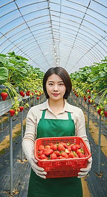 JPG 편집이미지 여자 하늘 한명 미소 들기 성인 농가 바구니 앞치마 농촌 신선 특산물 비닐하우스 딸기밭 목장갑 의료성형뷰티 성인여자한명만 딸기농장 산지직송 딸기잎 편집실사 AI인물포토 AI콘텐츠 1 장갑 잎 밭 농업 모션 딸기 표정 사람 농장 시골 CG 여자한명만 성인여자만 파일형식 직송 AI포토