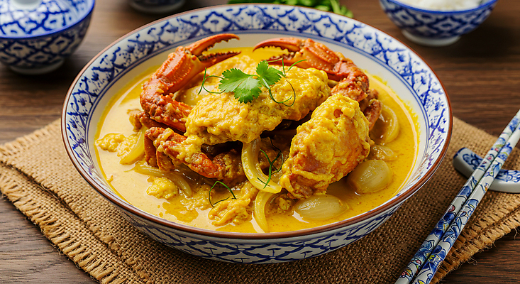 JPG 편집이미지 그릇 젓가락 태국 양파 사람없음 전통음식 게 소스 고수 카레 수저받침대 테이블매트 뿌팟퐁커리 편집실사 AI포토 AI콘텐츠 전통 식기 아시아 음식 채소 수저 갑각류 식탁보 양념 받침대 향신료 CG 태국음식 파일형식