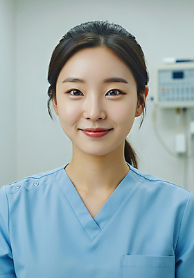 JPG 편집이미지 직업 여자 의료기기 병원 한명 미소 상반신 성인 진료 의사 수술복 의료성형뷰티 성인여자한명만 편집실사 IC큐레이션 AI인물포토 AI콘텐츠 1 의학 표정 사람 의료진 가운 CG 여자한명만 성인여자만 파일형식 AI포토