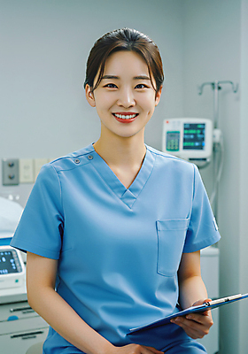 JPG 편집이미지 직업 여자 의료기기 병원 한명 미소 들기 상반신 성인 의사 수술복 서류판 의료성형뷰티 성인여자한명만 편집실사 IC큐레이션 AI인물포토 AI콘텐츠 1 의학 모션 표정 사람 사무용품 의료진 가운 CG 여자한명만 성인여자만 파일형식 AI포토