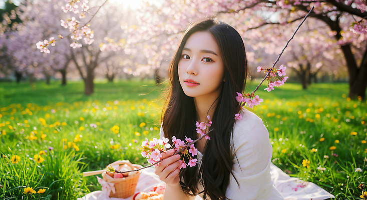 JPG 편집이미지 공원 여자 꽃밭 한명 미소 들기 잔디 상반신 성인 햇빛 봄풍경 벚나무 돗자리 감성 꽃가지 봄소풍 의료성형뷰티 성인여자한명만 편집실사 AI인물포토 AI콘텐츠 나무 식물 1 공공시설 꽃 컨셉 모션 표정 사람 풍경 태양 소풍 봄 벚꽃 나뭇가지 CG 여자한명만 성인여자만 파일형식 AI포토