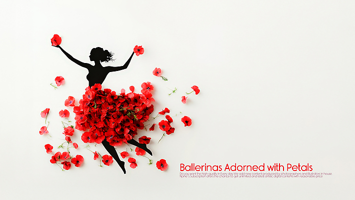전신 PSD 편집이미지 드레스 여자 꽃잎 실루엣 종이 예술 한명 들기 성인 빨간색 손들기 발레리나 창의성 성인여자한명만 이미지편집 1 옷 꽃 컬러 모션 촬영기법 사람 발레 여자한명만 성인여자만 파일형식