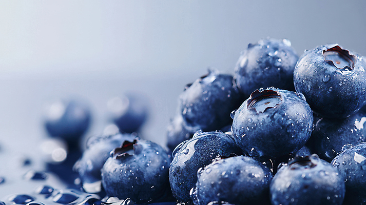 JPG 편집이미지 사람없음 파란색 물방울 신선 블루베리 싱그러움 편집실사 AI포토 AI콘텐츠 컬러 과일 CG 파일형식