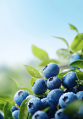 JPG 편집이미지 잎 하늘 사람없음 파란색 물방울 신선 블루베리 싱그러움 편집실사 AI포토 AI콘텐츠 식물 컬러 과일 CG 파일형식