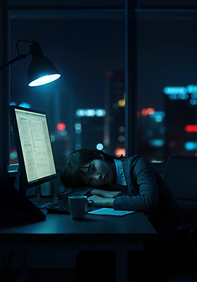 JPG 편집이미지 여자 엎드리기 야경 창문 스트레스 직장 피곤 한명 앉기 성인 컵 도시풍경 모니터 어둠 스탠드 비즈니스우먼 책상 야근 의료성형뷰티 성인여자한명만 편집실사 AI인물포토 AI콘텐츠 1 식기 가구 컨셉 회사 비즈니스 모션 조명 사람 풍경 컴퓨터 도시 업무 직장인 야간 CG 여자한명만 성인여자만 파일형식 풍경_경치 AI포토