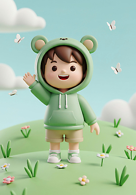 JPG 전신 구름 편집이미지 남자 꽃 어린이 나비 자연 하늘 3D캐릭터 한명 미소 소년 손들기 어린이날 손인사 가정의달 후드티셔츠 소년한명만 편집3D AI컴퓨터그래픽 AI콘텐츠 자연요소 식물 캐릭터 1 기념일 곤충 티셔츠 모션 표정 사람 3D 인사 5월 생태계 남자한명만 소년만 파일형식