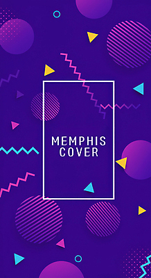 도형 PSD 편집이미지 백그라운드 사람없음 보라색 커버 기하학 멤피스디자인 이미지편집 디자인 컬러 무늬 파일형식