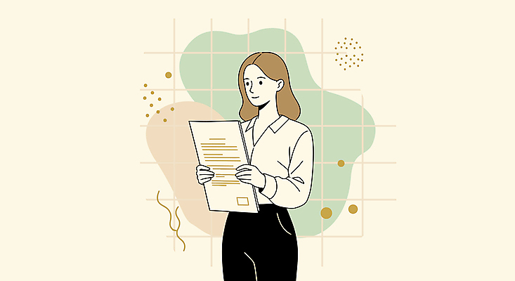 여자 일러스트 한명 미소 들기 정장 성인 전문직 법률가 문서 성인여자한명만 국내일러스트 AI파일 직업 1 옷 모션 표정 사람 여자한명만 성인여자만 파일형식 벡터