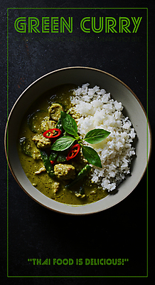 PSD 편집이미지 접시 밥 요리 사람없음 초록색 검은색 전통음식 매움 홍고추 바질 카레라이스 태국음식 맛있는 이미지편집 전통 식기 음식 컬러 고추 맛 카레 동양음식 파일형식