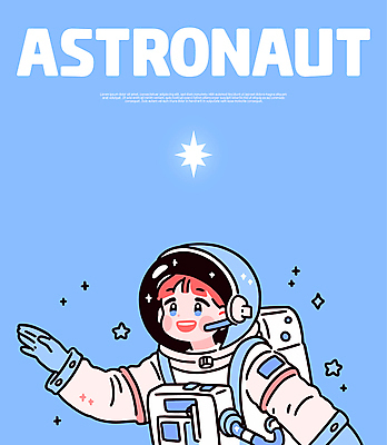 여자 별 하늘색 일러스트 한명 미소 성인 손들기 우주비행사 헬멧 우주복 무중력 성인여자한명만 국내일러스트 AI파일 자연요소 1 옷 모션 표정 사람 파란색 우주 보호장비 여자한명만 성인여자만 파일형식 벡터