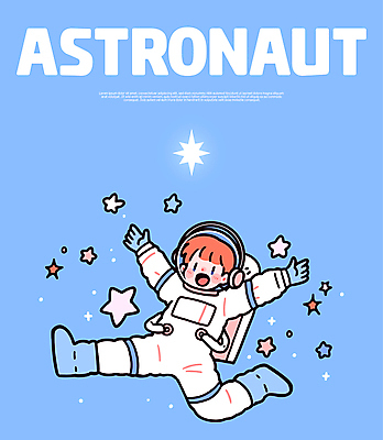 전신 남자 별 하늘색 일러스트 한명 미소 성인 손들기 점프 우주비행사 헬멧 우주복 다리들기 무중력 성인남자한명만 신남방정책 국내일러스트 AI파일 자연요소 1 옷 모션 표정 사람 파란색 우주 보호장비 정책 남자한명만 성인남자만 파일형식 벡터