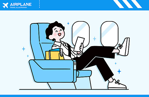전신 구름 남자 행복 여행 하늘색 의자 가방 일러스트 창문 하늘 비행기 한명 미소 들기 앉기 성인 책 반짝임 청춘 문서 기내 안전벨트 다리들기 성인남자한명만 국내일러스트 AI파일 자연요소 1 잡화 감정 가구 컨셉 항공교통 모션 대중교통 표정 안전 사람 파란색 공공장소 남자한명만 성인남자만 파일형식 벡터