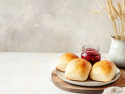 JPG 편집이미지 접시 화분 자연 식탁 아침 도마 쟁반 따뜻함 사람없음 병 밀 대리석 딸기잼 베이지색 브리오슈 맛있는 편집실사 AI포토 AI콘텐츠 주간 식기 빵 컬러 재료 탁자 주방용품 곡류 잼 CG 생태계 파일형식