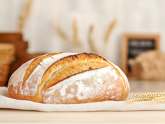 JPG 편집이미지 식탁 사람없음 밀 천 베이지색 맛있는 사워도우 편집실사 AI포토 AI콘텐츠 빵 컬러 탁자 곡류 직물 CG 파일형식