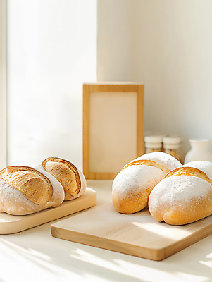 JPG 편집이미지 액자 식탁 사람없음 햇빛 창가 나무도마 베이지색 조미료병 맛있는 사워도우 편집실사 AI포토 AI콘텐츠 빵 컬러 창문 탁자 도마 목재 태양 CG 병_담는 파일형식