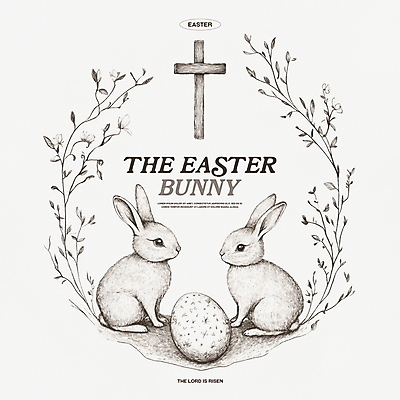 PSD 꽃 기독교 잎 일러스트 사람없음 마주보기 토끼 빈티지 고급 부활절계란 나무십자가 고풍 베이지색 국내일러스트 식물 종교 컬러 컨셉 십자가 포유류 모션 부활절 반려동물 계란 파일형식