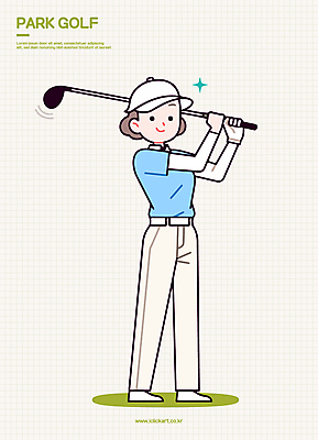 전신 여자 스포츠 일러스트 한명 미소 들기 성인 반짝임 골프채 스윙 골프웨어 활기 캡모자 성인여자한명만 파크골프 일러캐릭터 AI파일 캐릭터 모자_잡화 1 옷 포즈 컨셉 골프 모션 골프용품 표정 사람 여자한명만 성인여자만 파일형식 벡터