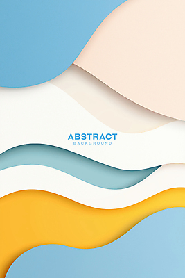 PSD 템플릿 디자인 하늘색 백그라운드 곡선 추상 사람없음 노란색 웨이브 물결무늬 이미지템플릿 물결 선 컬러 무늬 파란색 파일형식