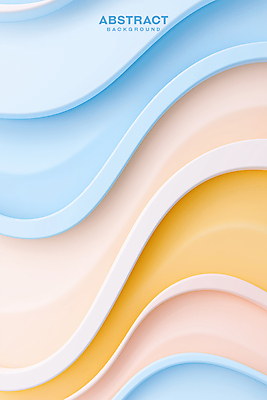 PSD 템플릿 디자인 하늘색 백그라운드 곡선 추상 사람없음 노란색 웨이브 물결무늬 이미지템플릿 물결 선 컬러 무늬 파란색 파일형식