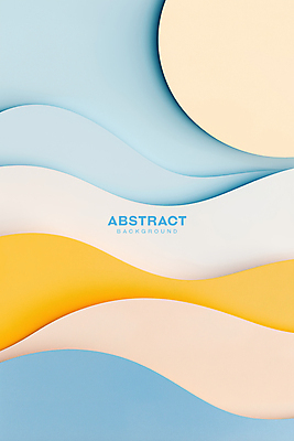 PSD 템플릿 디자인 하늘색 백그라운드 곡선 추상 사람없음 노란색 웨이브 물결무늬 이미지템플릿 물결 선 컬러 무늬 파란색 파일형식