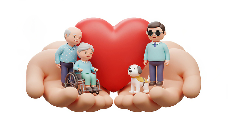 JPG 전신 편집이미지 손 여자 할아버지 노년 남자 할머니 중년 사랑 미소 들기 앉기 신체부위 세명 선글라스 3D 하트 강아지 휠체어 편집3D AI컴퓨터그래픽 AI콘텐츠 모양 감정 안경 모션 표정 사람 성인 반려동물 개 디지털합성 파일형식