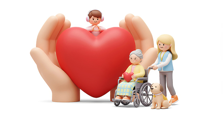 JPG 전신 편집이미지 손 여자 노년 남자 할머니 사랑 미소 들기 성인 신체부위 세명 3D 걷기 헤드폰 하트 당기기 강아지 담요 휠체어 손하트 편집3D AI컴퓨터그래픽 AI콘텐츠 모양 감정 음향기기 모션 표정 사람 손짓 반려동물 개 디지털합성 파일형식