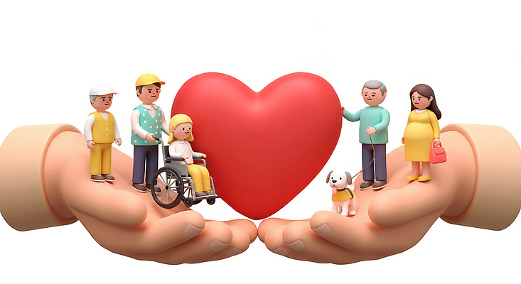 JPG 전신 편집이미지 손 여자 할아버지 노년 남자 사랑 미소 들기 여러명 성인 신체부위 3D 임산부 핸드백 하트 잡기 강아지 휠체어 목줄 캡모자 편집3D AI컴퓨터그래픽 AI콘텐츠 모양 모자_잡화 감정 다수 가방 모션 표정 사람 반려동물 임신 개 디지털합성 파일형식 반려용품