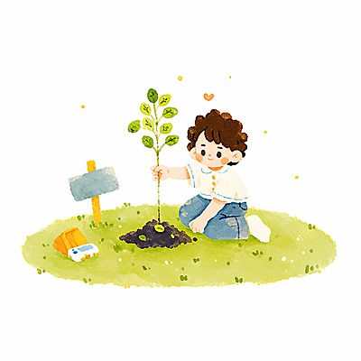 JPG 전신 남자 어린이 일러스트 수채화 한명 미소 소년 잔디 자연보호 흙 팻말 잡기 무릎꿇기 식목일 나무심기 묘목 소년한명만 국내일러스트 AI일러스트 AI콘텐츠 나무 식물 1 기념일 모션 자연 프레임 표정 사람 보호 심기 남자한명만 소년만 파일형식