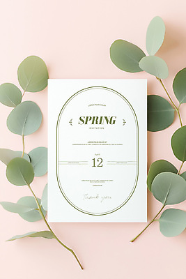 PSD 템플릿 분홍색 잎 그림자 사람없음 봄 청첩장 초대장 이미지템플릿 식물 계절 컬러 카드_감사 파일형식