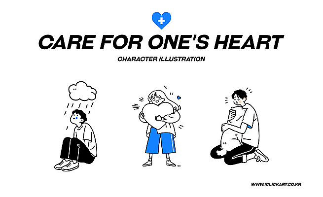 전신 여자 남자 일러스트 포옹 스트레스 사랑 미소 성인 세명 기쁨 슬픔 하트 마음 강아지 눈물 먹구름 웅크림 위로 우울감 성인만 일러캐릭터 AI파일 모양 캐릭터 감정 안기 모션 표정 사람 반려동물 개 파일형식 벡터 구름_자연