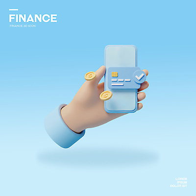PSD 아이콘 손 하늘색 들기 신체부위 스마트폰 3D아이콘 3D 동전 신용카드 오브젝트 은행 돈 모션 사람 금융 파란색 핸드폰 스마트기기 디지털합성 파일형식