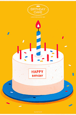 PSD 접시 일러스트 촛불 사람없음 노란색 생일 생일케이크 꽃가루 생일축하 생일카드 생일초 스프링클 국내일러스트 식기 기념일 컬러 초 카드_감사 장식 케이크 축하 가루 파일형식