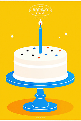 PSD 일러스트 촛불 사람없음 노란색 생일 생일케이크 생일축하 생일초 스프링클 케이크스탠드 국내일러스트 기념일 컬러 초 장식 케이크 축하 받침대 파일형식