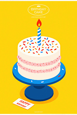 PSD 일러스트 촛불 사람없음 노란색 생일 생일케이크 생일축하 생일카드 생일초 스프링클 케이크스탠드 국내일러스트 기념일 컬러 초 카드_감사 장식 케이크 축하 받침대 파일형식
