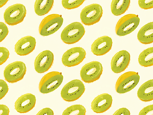 JPG 백그라운드 패턴 일러스트 단면 키위 사람없음 연두색 드로잉 국내일러스트 AI일러스트 AI콘텐츠 무늬 과일 미술 초록색 파일형식
