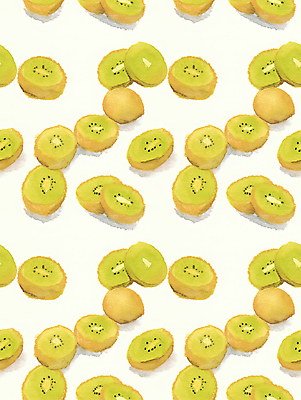 JPG 백그라운드 패턴 일러스트 단면 키위 사람없음 연두색 드로잉 국내일러스트 AI일러스트 AI콘텐츠 무늬 과일 미술 초록색 파일형식
