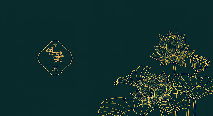 PSD 백그라운드 불교 라인일러스트 일러스트 사람없음 전통문양 부처님오신날 금색 라인아트 연잎 연밥 국내일러스트 전통 문양 기념일 종교 선 컬러 잎 연꽃 파일형식