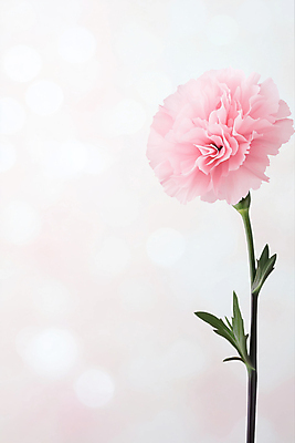 JPG 편집이미지 분홍색 잎 한송이 사람없음 어버이날 스승의날 카네이션 감사 보케 가정의달 편집실사 AI포토 AI콘텐츠 식물 1 기념일 꽃 감정 컬러 5월 CG 송이 파일형식