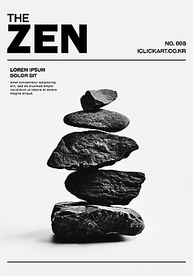 PSD 편집이미지 흑백 사람없음 평화 조약돌 바위 균형 집중 명상 스톤 이미지편집 젠 컨셉 촬영기법 쌓기 돌_바위 파일형식