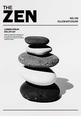 PSD 편집이미지 흑백 사람없음 평화 조약돌 바위 균형 집중 명상 스톤 이미지편집 젠 컨셉 촬영기법 쌓기 돌_바위 파일형식