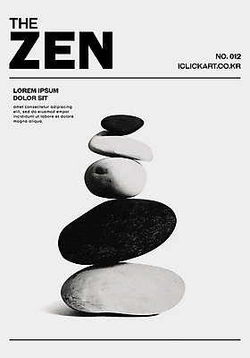 PSD 편집이미지 흑백 사람없음 평화 조약돌 바위 균형 집중 명상 스톤 이미지편집 젠 컨셉 촬영기법 쌓기 돌_바위 파일형식