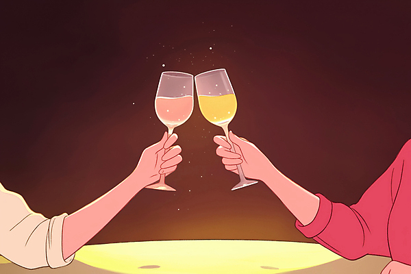 JPG 손 커플 와인잔 일러스트 화이트데이 탁자 발렌타인데이 들기 손짓 이벤트 신체부위 빛 와인 로맨틱 건배 국내일러스트 AI일러스트 AI콘텐츠 가구 컨셉 술잔 관계 모션 데이이벤트 주류 사람 파일형식