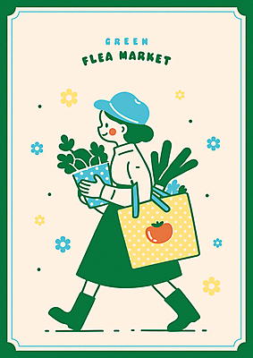 전신 모자 여자 꽃 일러스트 한명 미소 들기 성인 초록색 장보기 걷기 그린캠페인 장바구니 에코 친환경 파 성인여자한명만 플리마켓 국내일러스트 AI파일 식물 1 잡화 캠페인 컬러 채소 모션 표정 사람 쇼핑 바구니 환경 시장 여자한명만 성인여자만 파일형식 벡터