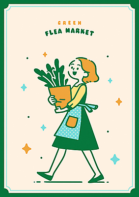 전신 여자 채소 일러스트 한명 미소 들기 성인 반짝임 장보기 걷기 그린캠페인 앞치마 장바구니 에코 친환경 성인여자한명만 플리마켓 국내일러스트 AI파일 1 캠페인 모션 표정 사람 쇼핑 바구니 환경 시장 여자한명만 성인여자만 파일형식 벡터