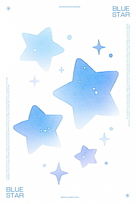 PSD 별 백그라운드 일러스트 수채화 사람없음 파란색 반짝임 몽환 국내일러스트 자연요소 컬러 컨셉 모션 파일형식