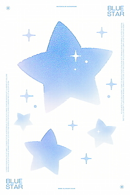 PSD 별 백그라운드 일러스트 수채화 사람없음 파란색 반짝임 몽환 국내일러스트 자연요소 컬러 컨셉 모션 파일형식